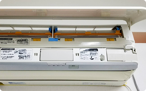 画像:お掃除付きエアコン